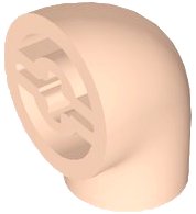 LEGO part Large Figure Arm, Axle Connection at Shoulder, Pin Connection at Wrist 7348