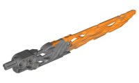 LEGO onderdeel Bionicle Wapen Beschermer Zwaard met Gemarmereerd Oranje Patroon (24165pb05)