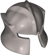 LEGO part Minifigure, Headgear Helmet Castle with Cheek Protection Angled 48493