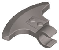 LEGO part Minifigure, Weapon Axe Head with Clip 53454
