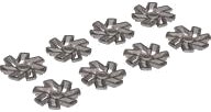 LEGO part Wheel Cover 7 Spoke Rimless Left and Right for Wheel 72206pb01, 8 in Bag - 4 of Each (Multipack) 6824