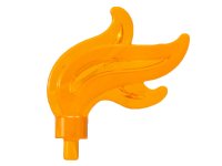 LEGO part Minifigure, Plume Feather Triple Compact / Flame / Water with Small Pin 64647