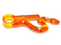 LEGO onderdeel Minifigure, Weapon Whip Bent with Snake Head and Pin Hole 98348