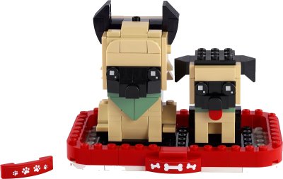 LEGO part German Shepherd & Puppy (40440-1)