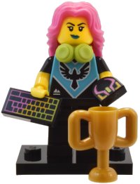 LEGO onderdeel E-Sports Gamer, Series 25 (Complete Set with Stand and Accessories) col25-2