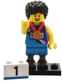 LEGO onderdeel Sprinter, Series 25 (Complete Set with Stand and Accessories) col25-4