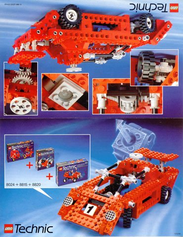 LEGO part Technic Racer Beiblatt (8024, 8815, 8820) (120290)