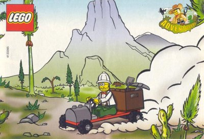 LEGO onderdeel Adventurers Mini Comic Book from Set 5913 (4133395)