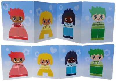 LEGO part Set 10415 - Activity Cards - Leporello Booklet of 4 Cards (6482316)