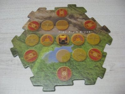 LEGO part BIONICLE Quest for Makuta: Adventure Game - Pezzo Plancia di Gioco 17 (00747board17)
