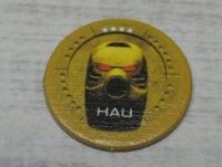LEGO part BIONICLE Quest for Makuta: Adventure Game - Gettone, Kanohi Hau 00747token02