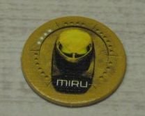 LEGO part BIONICLE Quest for Makuta: Adventure Game - Jeton, Kanohi Miru (00747token05)