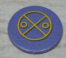 LEGO part BIONICLE Quest for Makuta: Adventure Game - Token, Key Token 6 (00747token12)