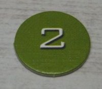 LEGO part BIONICLE Quest for Makuta: Adventure Game - Token, Rahi Gnat value 2 00747token14