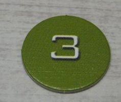 LEGO part BIONICLE Quest for Makuta: Adventure Game - Token, Rahi Gnat value 3 (00747token15)