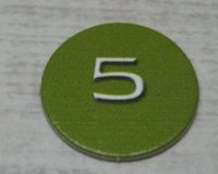 LEGO part BIONICLE Quest for Makuta: Adventure Game - Token, Rahi Gnat value 5 00747token17
