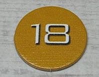 LEGO part BIONICLE Quest for Makuta: Adventure Game - Token, Rahi Tiger value 18 (00747token29)