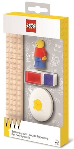 LEGO part Stationery Set, 7 Piece with Minifigure (52053)