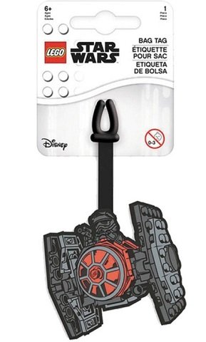 LEGO part Bag / Luggage Tag, Silicone, Star Wars First Order TIE Fighter (52228)