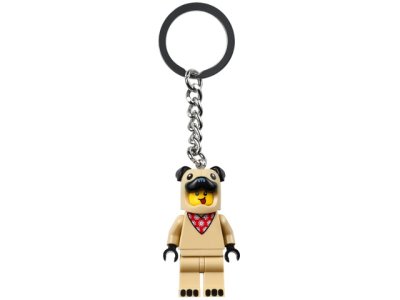 LEGO part French Bull Dog Guy Key Chain (854158)