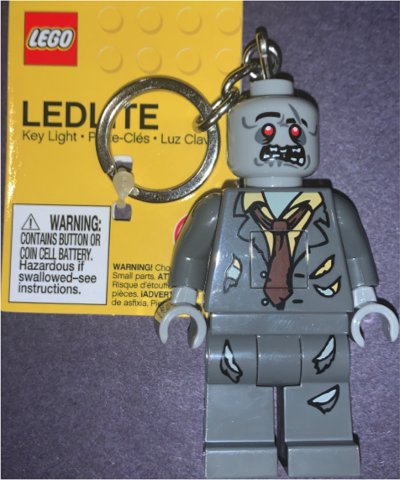 LEGO part LED Key Light Zombie Key Chain (LEDLITE) (LGL-KE135H)