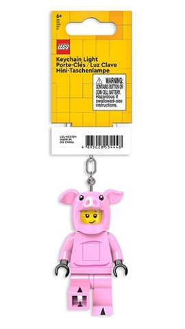 LEGO part LED Key Light Piggy Guy Key Chain (LEDLITE) (LGL-KE212H)