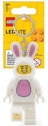LEGO part LED Key Light Bunny Suit Guy Key Chain (LEDLITE) - Tagged Version LGL-KE73H