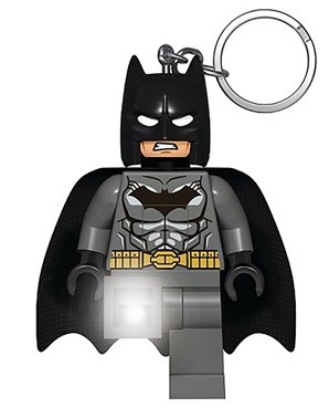 LEGO part LED Key Light Batman Gray Key Chain (LEDLite) - Tagged Version (LGL-KE92H)