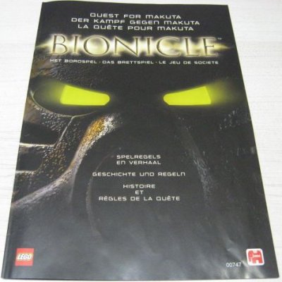 LEGO part BIONICLE Quest for Makuta: Jeu d'Aventure  {Version Européenne} (00747-99)