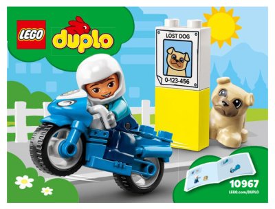 LEGO part Polizeimotorrad (10967-1)