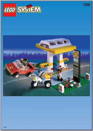 LEGO part Bomba de Gasolina Shell (1256-1)