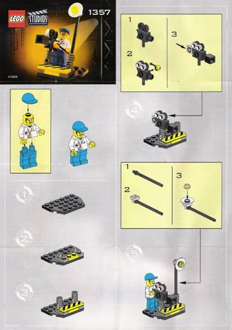 LEGO part Kameramann (1357-1)