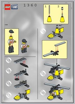 LEGO part Regisseur-Hubschrauber (1360-1)