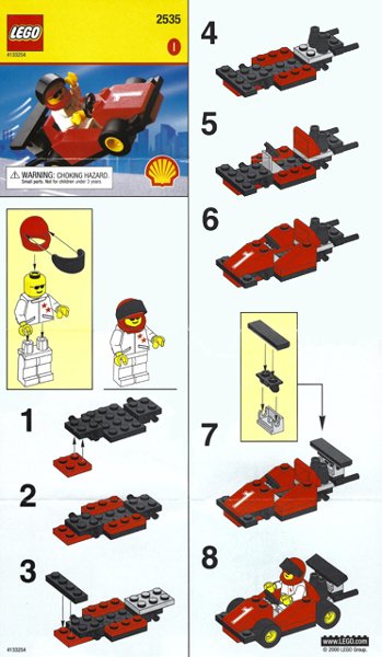LEGO part Formel-1-Rennwagen (2535-1)