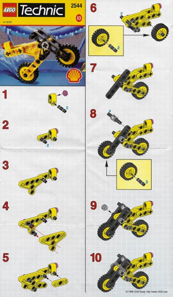 LEGO part Motocicleta (2544-1)