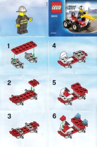 LEGO part Sacchetto Fire Chief 30010-1