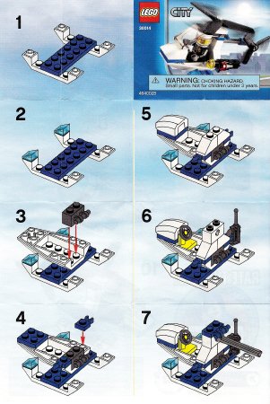 LEGO part Police Helicopter polybag (30014-1)
