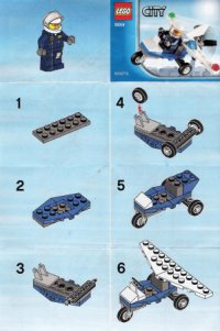 LEGO onderdeel Politievliegtuig polybag 30018-1