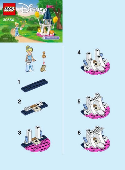 LEGO part Polybag Castello in Miniatura di Cenerentola (30554-1)