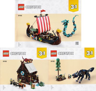 LEGO part Viking Ship and the Midgard Serpent (31132-1)