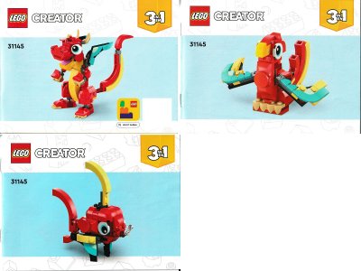 LEGO part Red Dragon (31145-1)