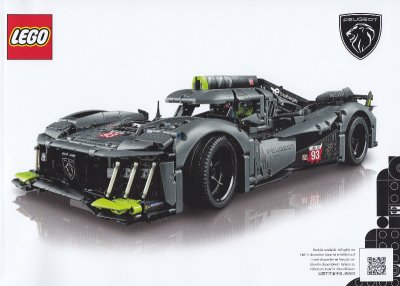 LEGO part Peugeot 9X8 24H Le Mans Hybrid Hypercar (42156-1)
