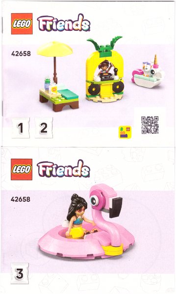 LEGO part Unicorn & Flamingo Pool Party (42658-1)