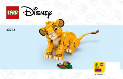 LEGO part Simba the Lion King Cub (43243-1)