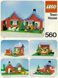 LEGO part Town House with Garden 560-1