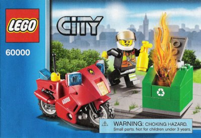 LEGO part Fire Motorcycle (60000-1)