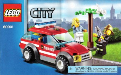 LEGO part Fire Chief Car (60001-1)