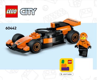 LEGO part F1 Driver with McLaren Race Car (60442-1)
