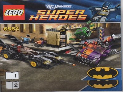 LEGO part Batmobile and the Two-Face Chase (6864-1)