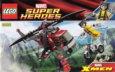 LEGO part Wolverine's Chopper Showdown (6866-1)